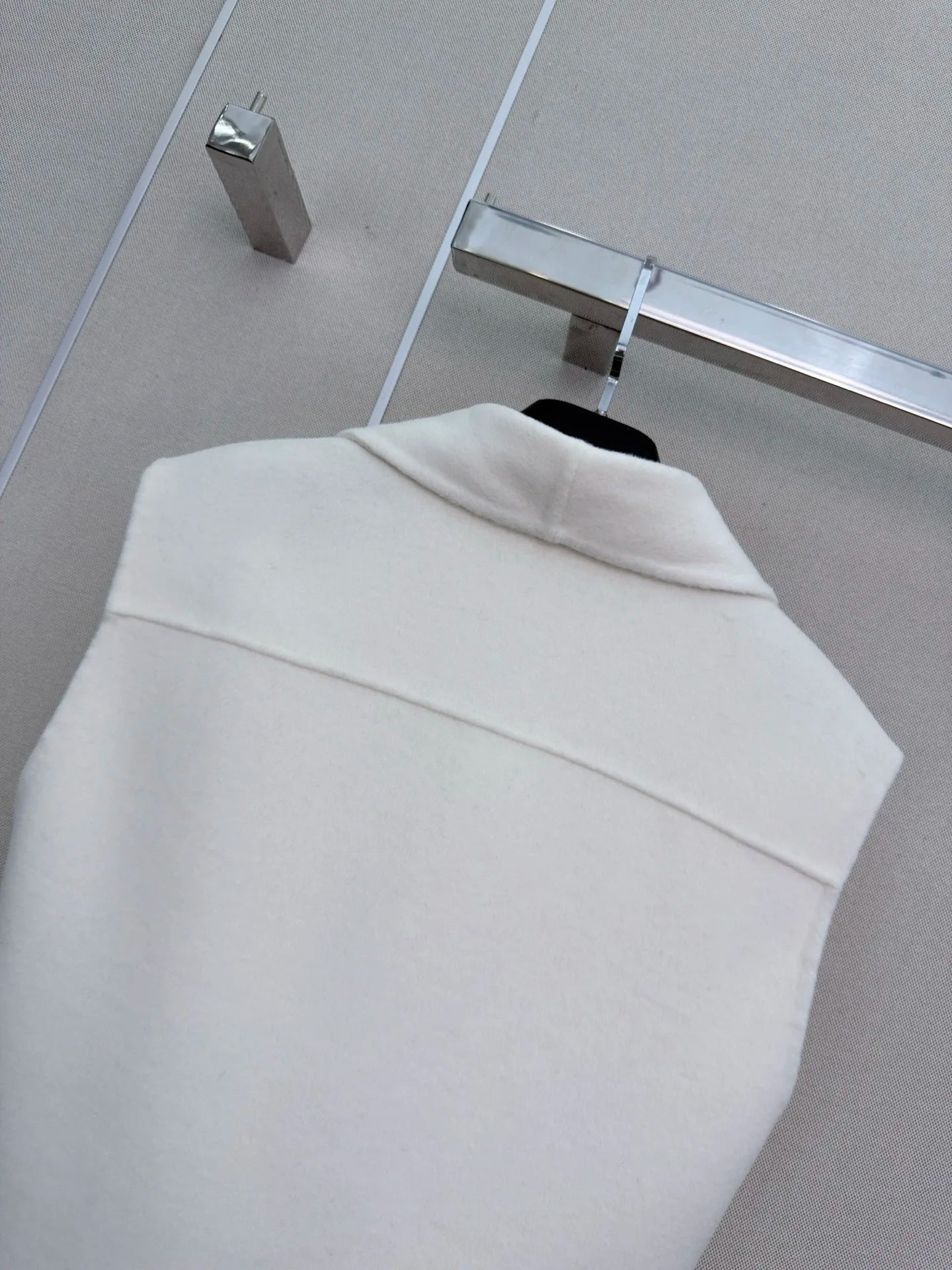 Elegant Wool Vest For Women Sleeveless Button Collar