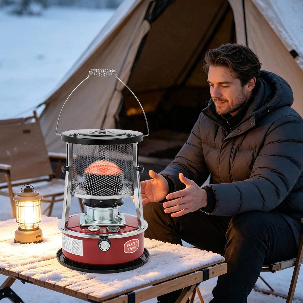 Portable Indoor Outdoor Kerosene Heater for Camping and Home Use