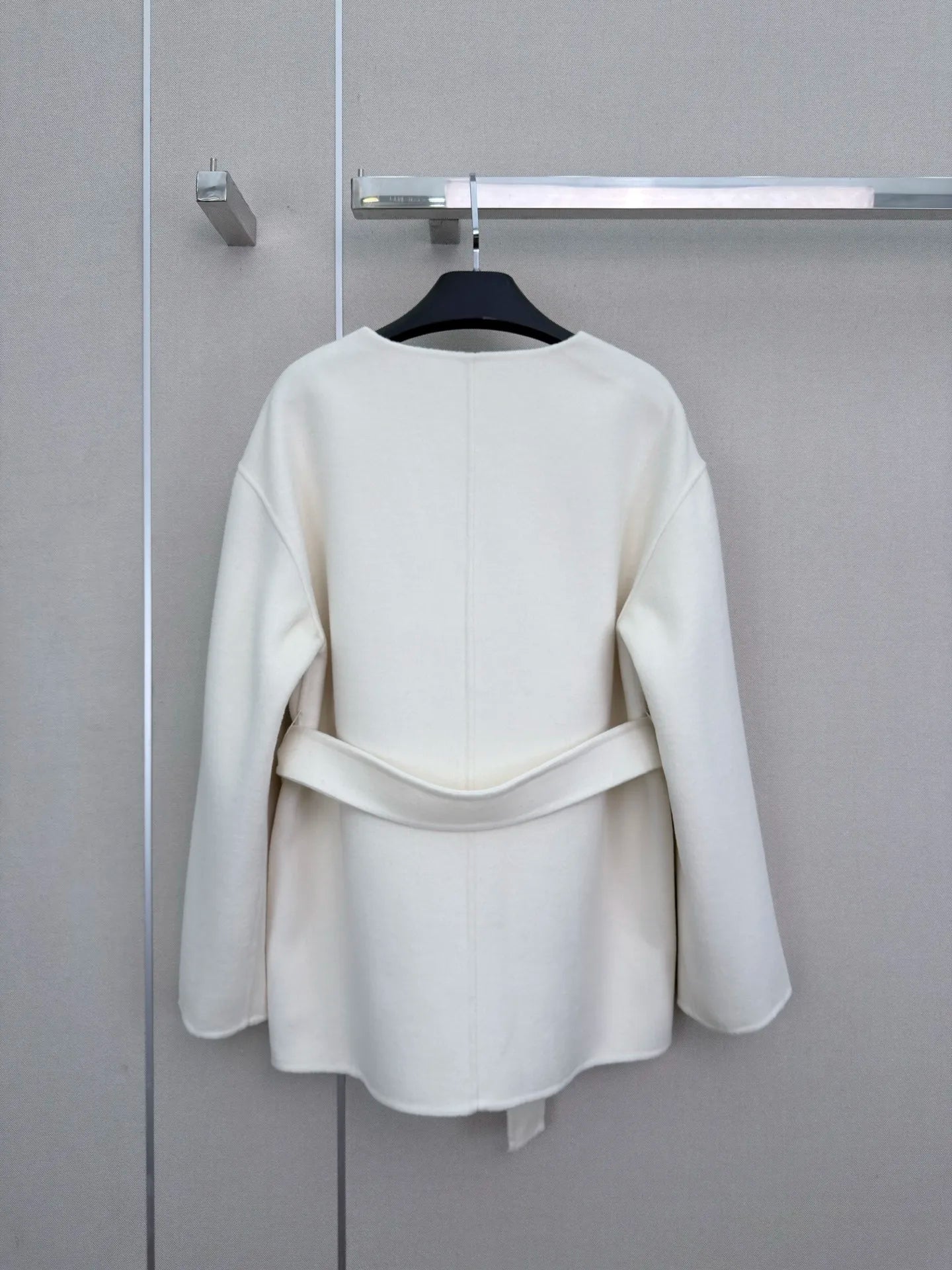 Women's Wool Long Sleeve V-Neck Button Top And Lapel Vest