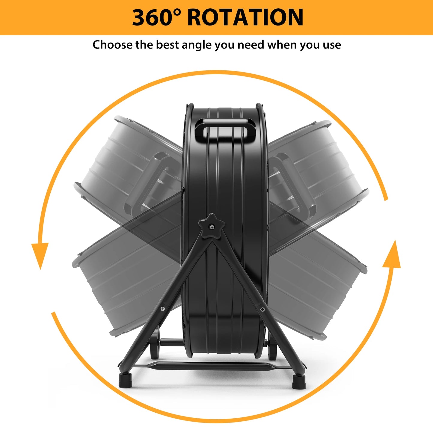 Acekool Industrial Drum Fan High Velocity Floor Fan Three Speed