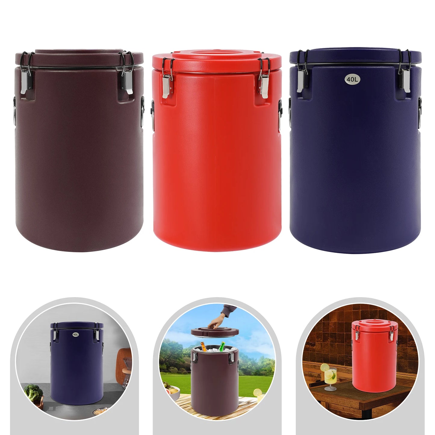 Bymaocar Stainless Steel Insulated Soup Container For Parties