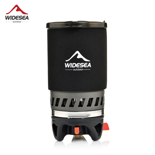 Widesea Camping Cooking System With Heat Exchanger Gas Stove