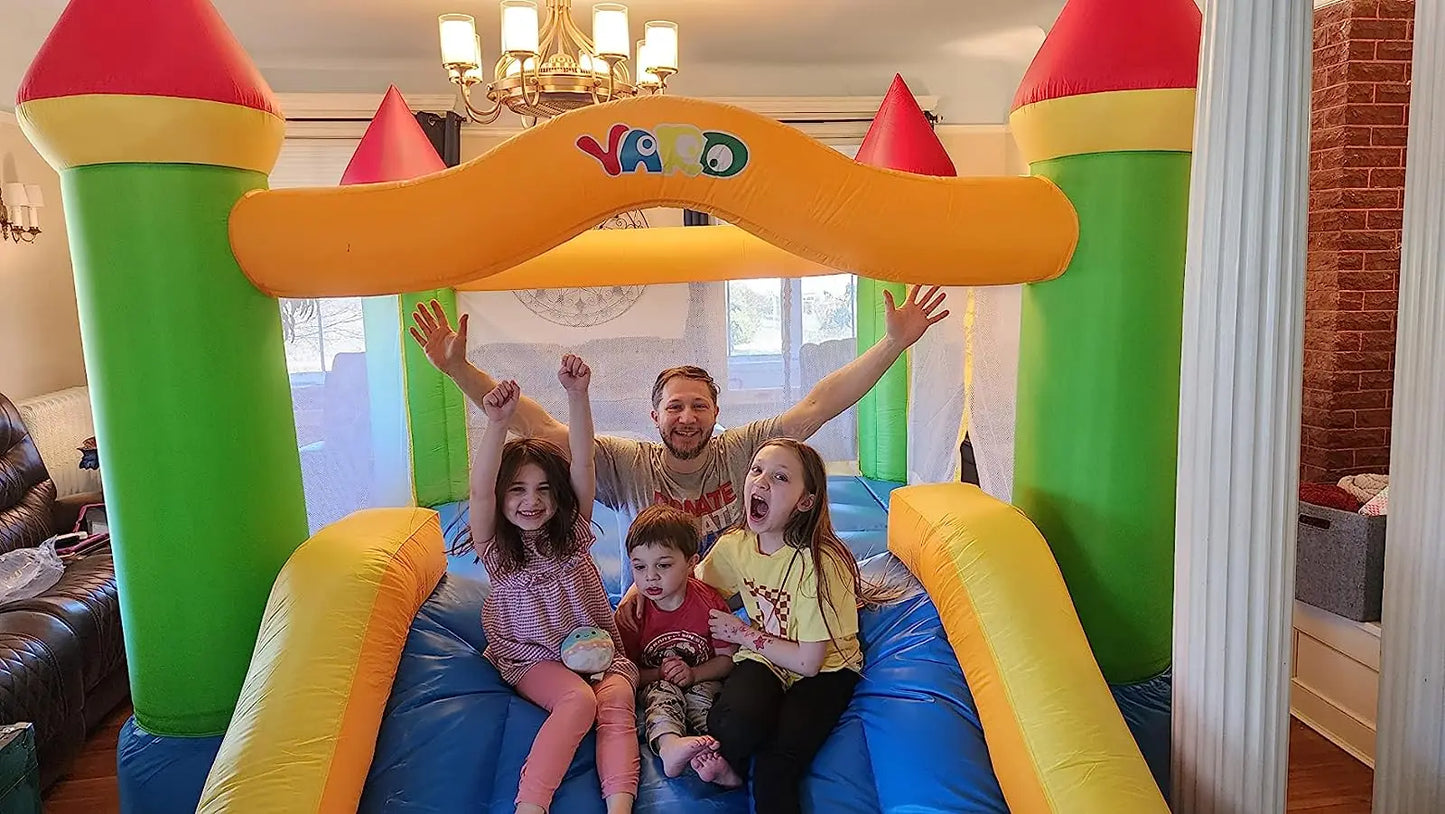 Yard Inflatable Bounce House With Slide For Kids Outdoor Backyard