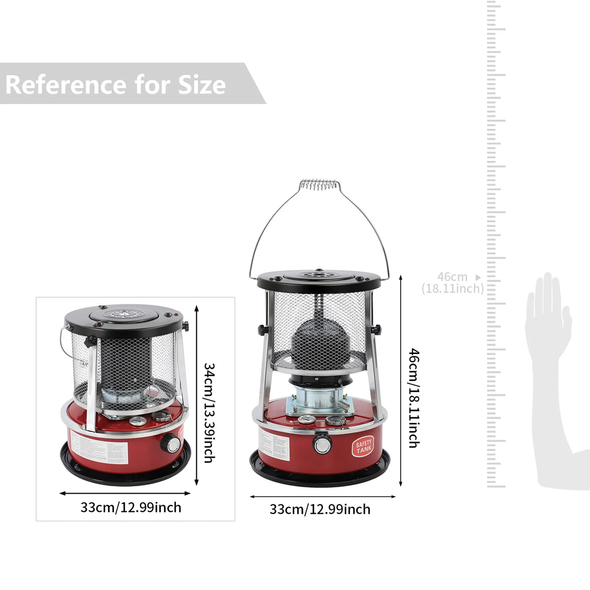 Portable Indoor Outdoor Kerosene Heater for Camping and Home Use