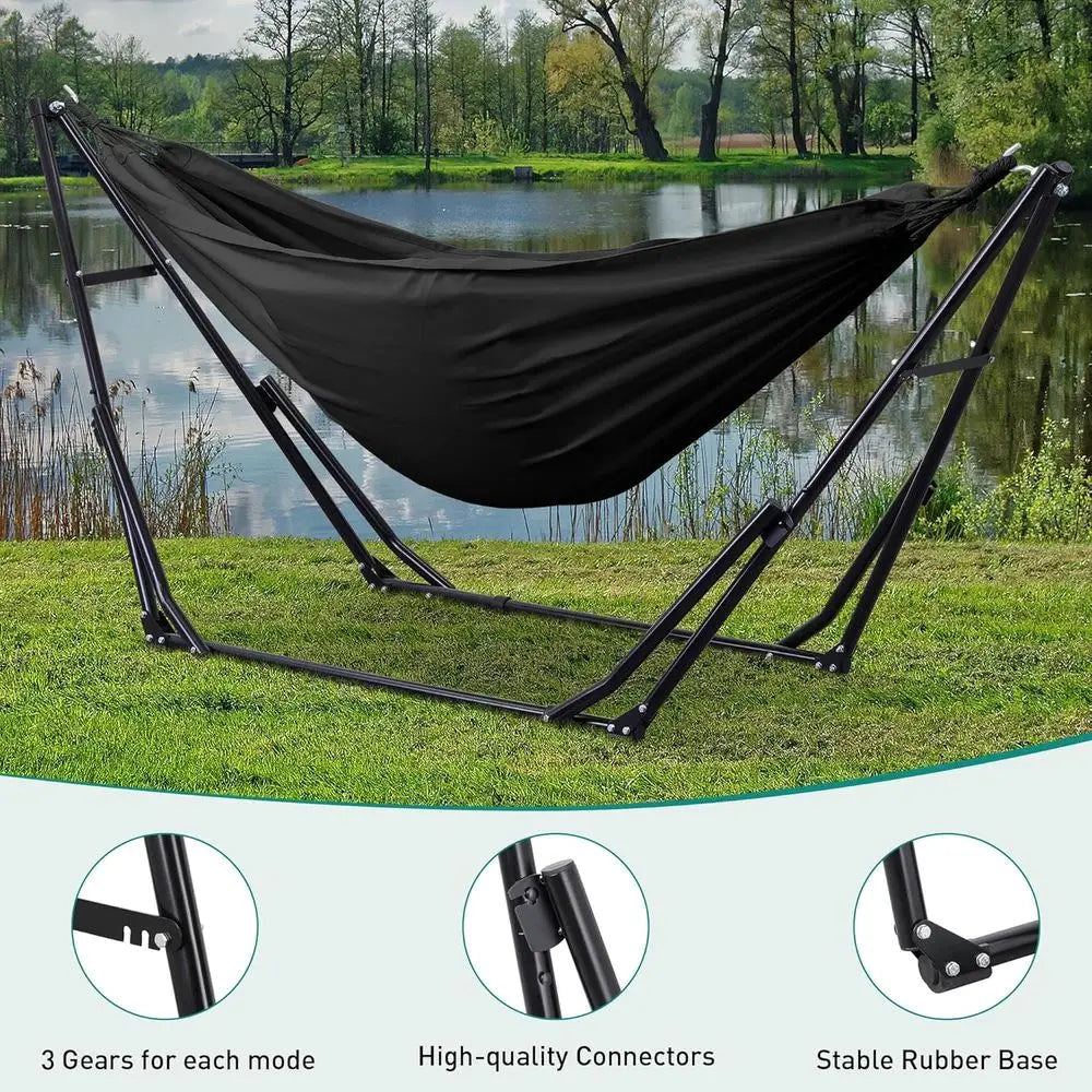 Portable 2 In 1 Hammock And Swinging Chair With Stand